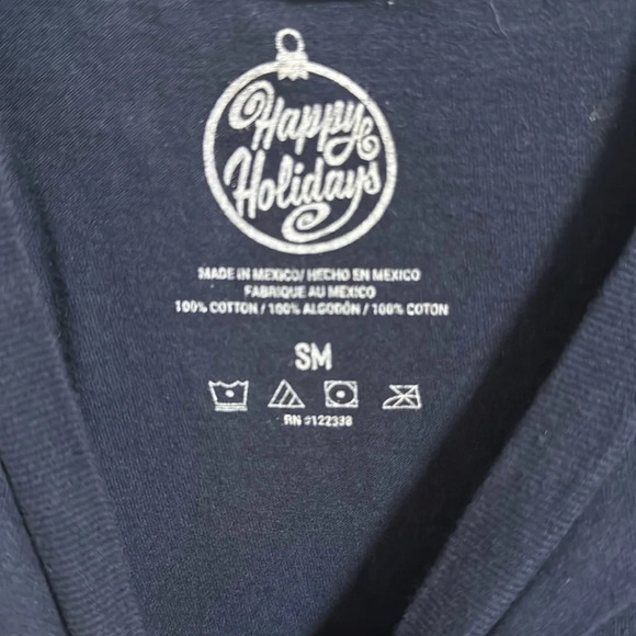 Navy Blue Triple Dog Dare Christmas Story T Shirt Size Small/ Medium Holiday Fun - Picture 3 of 5